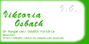 viktoria osbath business card