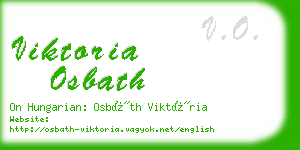 viktoria osbath business card